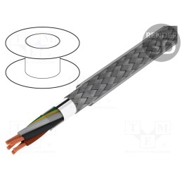 5 m x BITNER - IP0050 - Wire, BiTservo 2XSLCY-J, 4G1.5mm2, PVC, transparent, 600V,1kV