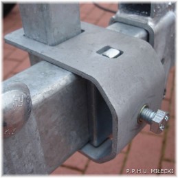 Side roller clamp 40x40 for boat trailer