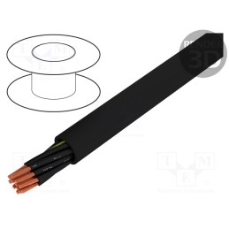 5 m x HELUKABEL - 10345 - Wire, JZ-500-BK, 12G0.5mm2, unshielded, 300V,500V, Cu, stranded