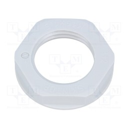 5 pcs x LAPP - 53119210 - Nut, M16, halogen free, polyamide, UL94V-0, 22mm, grey, -20÷100°C