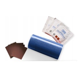 Tarpaulin repair, tarpaulin repair kit, long blue