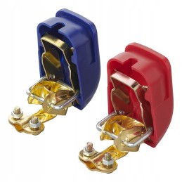 Automatic self-locking battery clamps