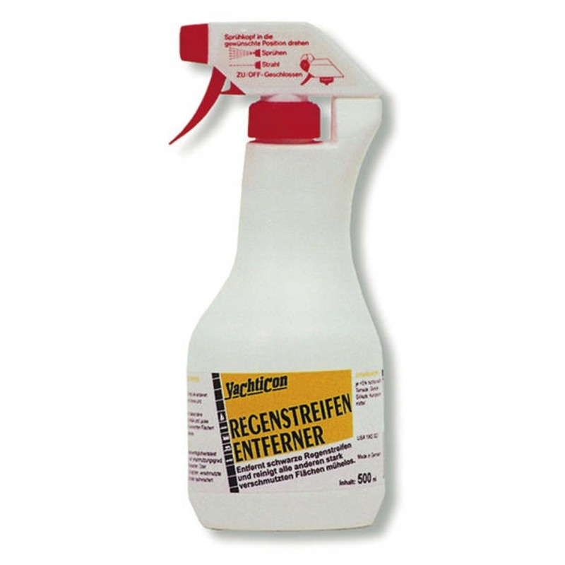 Liquid for cleaning water stains on boats, camper trailers