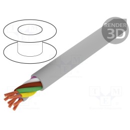 5 m x BITNER - S30110 - Wire, BiT LiYY, 7x0.75mm2, unshielded, 300V, Cu, stranded, grey