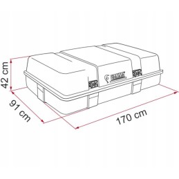 Roof luggage box 520 l ultra box 3 fiamma