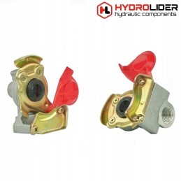 Air connector m22x1 5 with red hydrolider valve