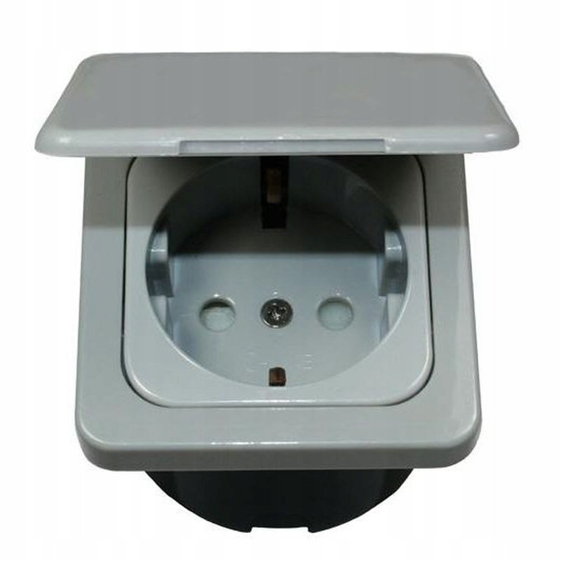 230v socket inside with a flap for camper trailers