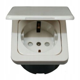 230v white Haba camping socket for a camper