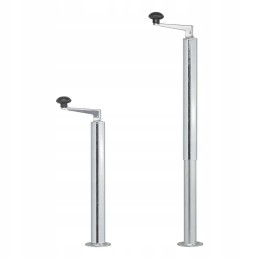 Adjustable trailer support fi48 mm 400-650 mm with crank large stroke 350kg power