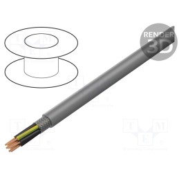 5 m x HELUKABEL - 11008775 - Wire, JZ-520 HMH-C, 7G0.75mm2, shielded,tinned copper braid