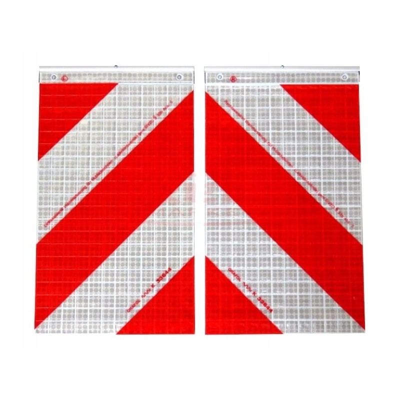 Elevator platform markings, flag reflectors, set