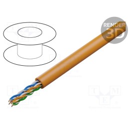 5 m x LAPP - 2170955 - Wire, ETHERLINE® LAN 350,U/UTP, 4x2x24AWG, 6, solid, Cu, LSZH, 6mm