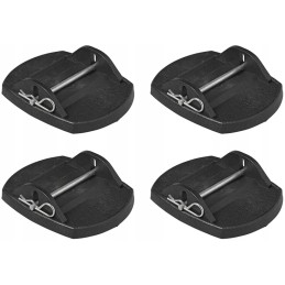 Leg support pads for a caravan or camper