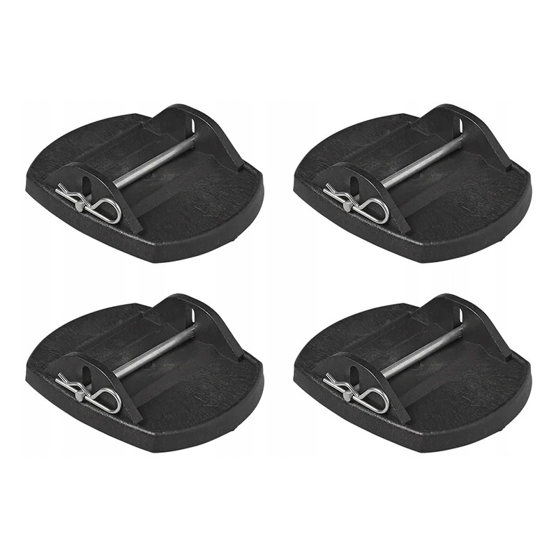 Leg support pads for a caravan or camper