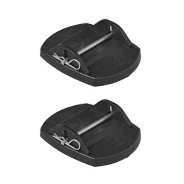 Leg support pads for a caravan or camper