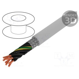 5 m x LAPP - 1136007 - Wire, ÖLFLEX® CLASSIC 115 CY, 7G0.5mm2, PVC, grey, 300V,500V