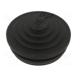 5 pcs x OBO BETTERMANN - EDS M25 SW - Grommet, elastomer thermoplastic TPE, black, Øcable: 0÷22mm, IP54