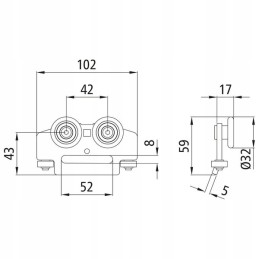 BG Compact Edscha tarpaulin roller on bearings