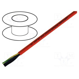 5 m x LAPP - 460153 - Wire, ÖLFLEX® HEAT 180 SiHF, 4G1.5mm2, Cu, stranded, silicone