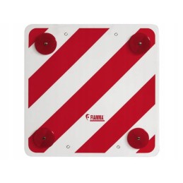 Warning board 50 x 50 cm with fiamm reflectors