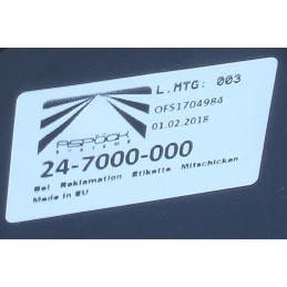 Left rear combination lamp for multipoint II aspoeck trailers