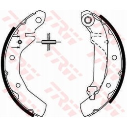 Trw gs8646 brake shoe set
