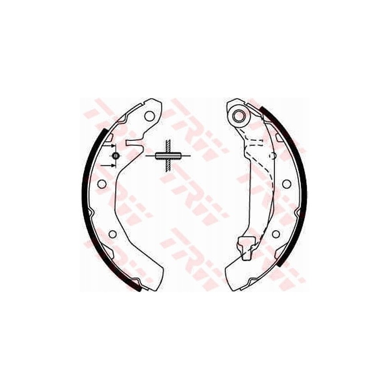 Trw gs8646 brake shoe set