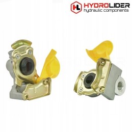 Yellow m16 soft pneumatic connector with valve