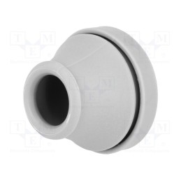 5 pcs x TRELLEBORG - 100753 - Grommet, Ømount.hole: 29mm, elastomer thermoplastic TPE, grey