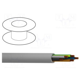5 m x BELDEN - C5GB-B100 - Wire, MACHFLEX 375YY, 5G0.75mm2, unshielded, 300V,500V, 100m, Cu