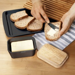 Tourist camping butter dish made of melamine, butter box praline brunner