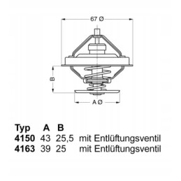 Borgwarner wahler 4150 83d50 thermostat man