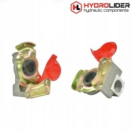 Air connector m22x1 5 without valves, red hydrolider
