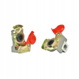 Air connector M16x1 5 without valves, red hydrolider