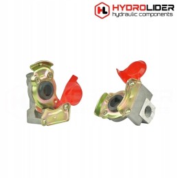 Air connector M16x1 5 without valves, red hydrolider