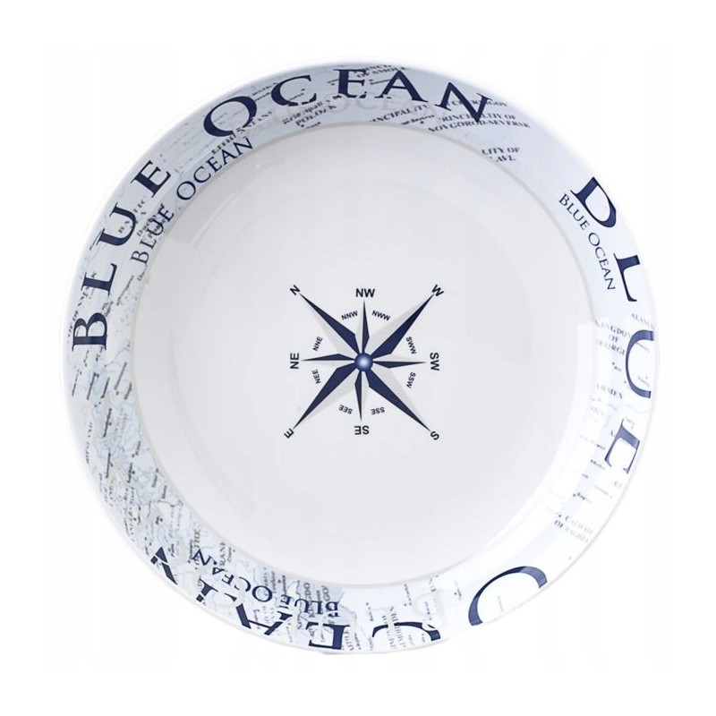 Tourist plate made of melamine, deep, light brown