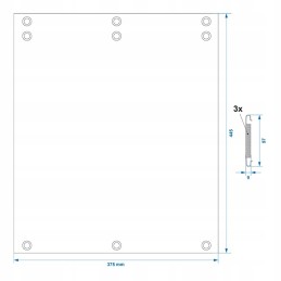 Doormat for the entrance step, camper platform
