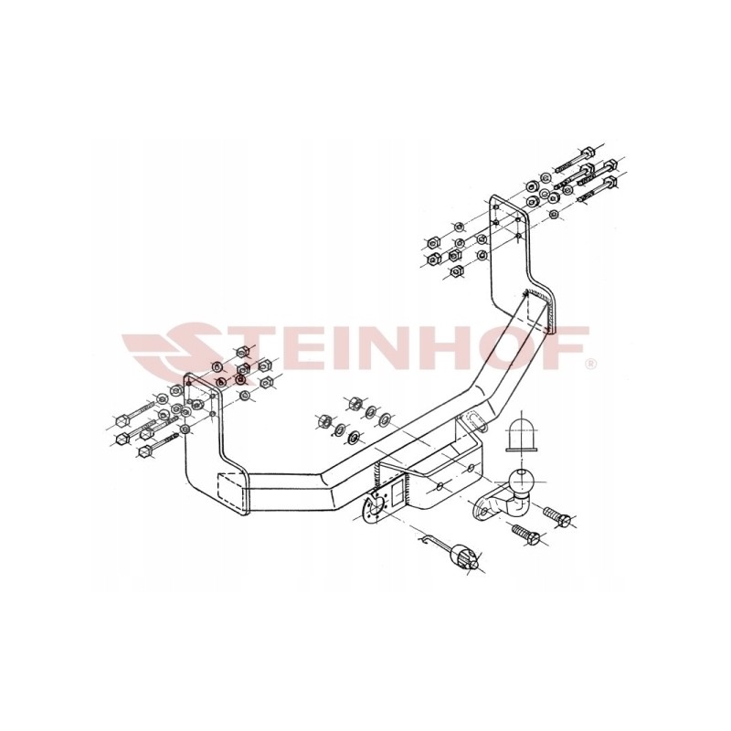 Towbar Mercedes Sprinter van minibus double wheels 3 55 4