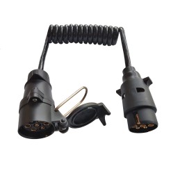 Spiral cable extension for trailer