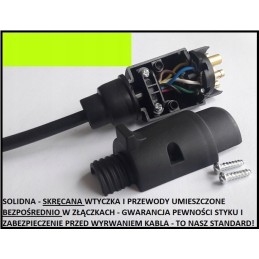 Spiral cable extension for trailer