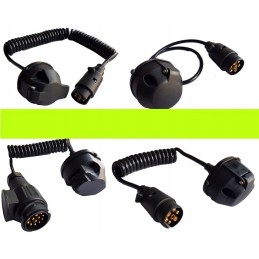 Spiral cable extension for trailer