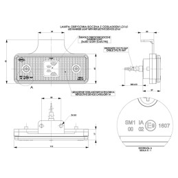 Orange side marker lamp 12 24v bargain