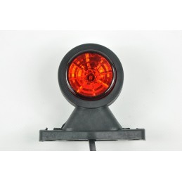 LED rubber marker lamp ft 9a, white and red