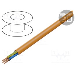 5 m x LAPP - 123473 - Wire, ÖLFLEX® 500 P, 4G1mm2, unshielded, 300V,500V, Cu, stranded