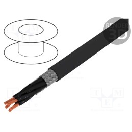5 m x LAPP - 1136541 - Wire, ÖLFLEX® CLASSIC 115 CY BK, 5x1mm2, PVC, black, 300V,500V