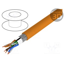5 m x LAPP - 2170953 - Wire, ETHERLINE® LAN 200,SF/UTP, 4x2x24AWG, 5e, solid, Cu, LSZH