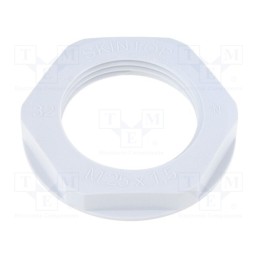 5 pcs x LAPP - 53119230 - Nut, M25, halogen free, polyamide, UL94V-0, 34mm, grey, -20÷100°C