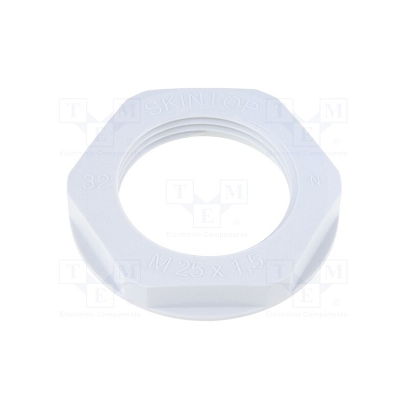 5 pcs x LAPP - 53119230 - Nut, M25, halogen free, polyamide, UL94V-0, 34mm, grey, -20÷100°C