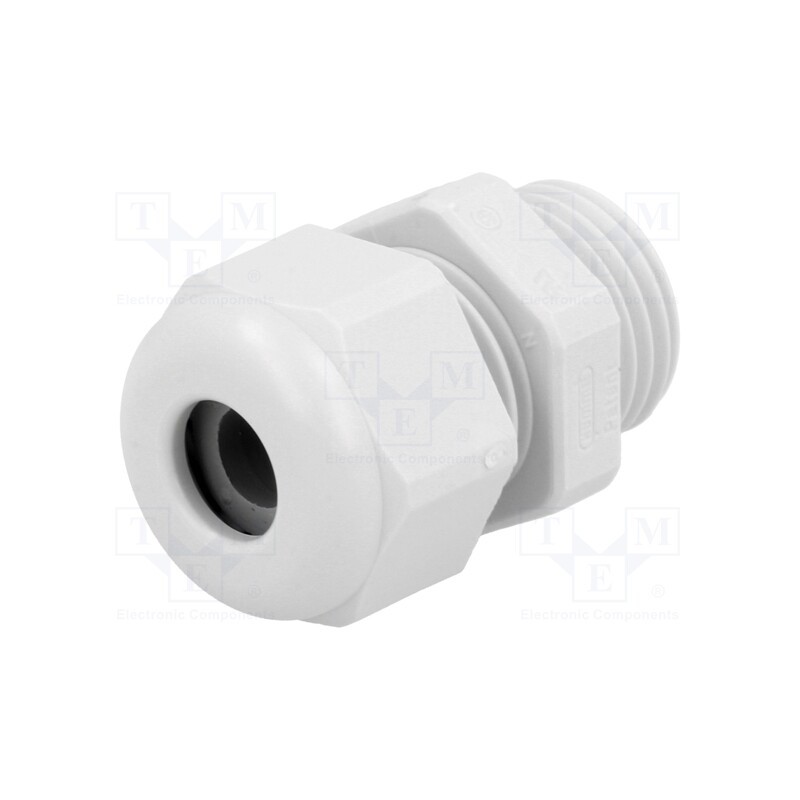 5 pcs x HUMMEL - 1.209.0900.15 - Cable gland, PG9, IP68, polyamide, light grey, UL94V-0, HSK-K