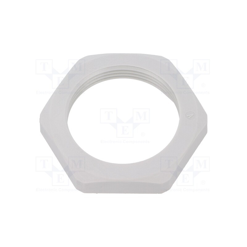 5 pcs x HUMMEL - 1.262.3200.50 - Nut, M32, polyamide, Thk: 7mm, Spanner: 41mm, grey, -40÷100°C